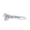 Jewelove™ Rings I VS / Women's Band only 0.30cts Pear Cut Solitaire Diamond Accents Platinum Ring JL PT 1207