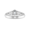 Jewelove™ Rings I VS / Women's Band only 0.30cts Pear Cut Solitaire Diamond Split Shank Platinum Ring JL PT 1183