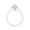 Jewelove™ Rings I VS / Women's Band only 0.30cts Princess Cut Diamond Platinum Solitaire Engagement Ring JL PT 52050