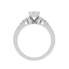 Jewelove™ Rings I VS / Women's Band only 0.30cts. Princess Cut Diamond Shank Platinum Solitaire Engagement Ring JL PT DR7962M