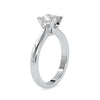 Jewelove™ Rings Women's Band only / VS I 0.30cts. Princess Cut Diamond Solitaire Platinum Engagement Ring JL PT 0065-A