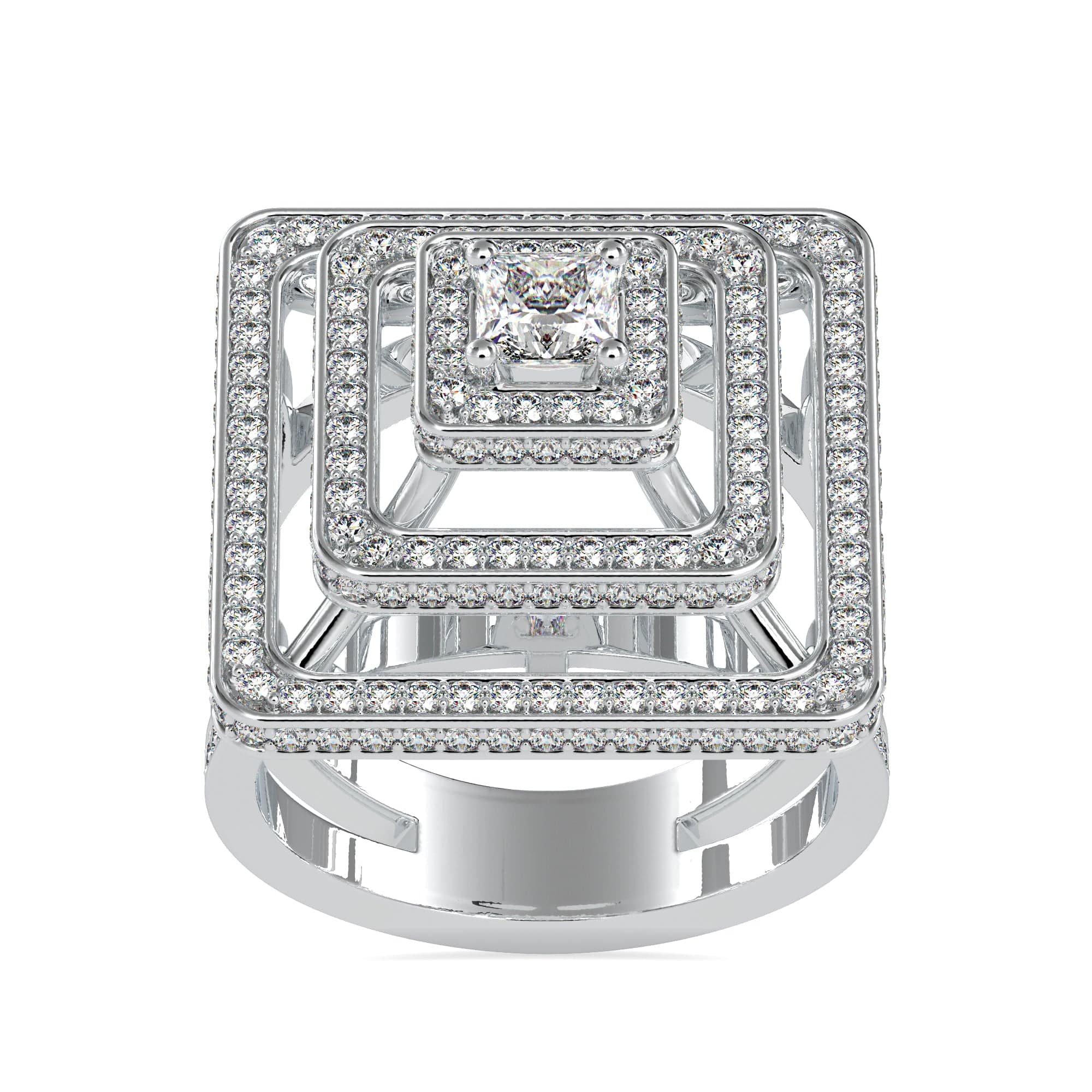 Buy Love For Square Diamond Ring | kasturidiamond