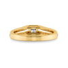 Jewelove™ Rings Women's Band only / VS I 0.30cts. Princess Cut Solitaire Diamond Split Shank 18K Yellow Gold Ring JL AU 1178Y