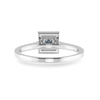 Jewelove™ Rings I VS / Women's Band only 0.30cts Princess Cut Solitaire Diamond Square Halo Shank Platinum Ring JL PT 1194