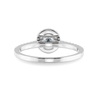 Jewelove™ Rings J VS / Women's Band only 0.30cts Solitaire Diamond Halo Shank Platinum Ring JL PT 1193