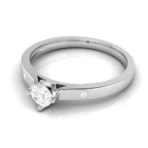 Solitaire Diamond Platinum Engagement Ring for Women JL PT