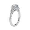 Jewelove™ Rings Women's Band only / VS J 0.30cts. Solitaire Diamond Shank Platinum Engagement Ring JL PT 0048-A