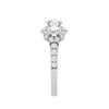 Jewelove™ Rings J VS / Women's Band only 0.30cts Solitaire Diamond Shank Platinum Ring JL PT 51791