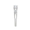 Jewelove™ Rings J VS / Women's Band only 0.30cts Solitaire Diamond Shank Platinum Ring JL PT RV RD 166