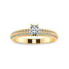 Jewelove™ Rings Women's Band only / VS J 0.30cts. Solitaire Diamond Split Shank 18K Yellow Gold Ring JL AU 1185Y