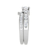 Jewelove™ Rings SI IJ / Women's Band only 0.30cts Solitaire Diamond Split Shank Platinum Ring JL PT RV RD 160