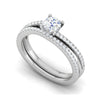 Jewelove™ Rings J VS / Women's Band only 0.30cts Solitaire Diamond Split Shank Platinum Ring JL PT RV RD 162