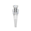 Jewelove™ Rings J VS / Women's Band only 0.30cts Solitaire Diamond Split Shank Platinum Ring JL PT WB5665E