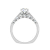 Jewelove™ Rings J VS / Women's Band only 0.30cts Solitaire Diamond Split Shank Platinum Ring JL PT WB5665E