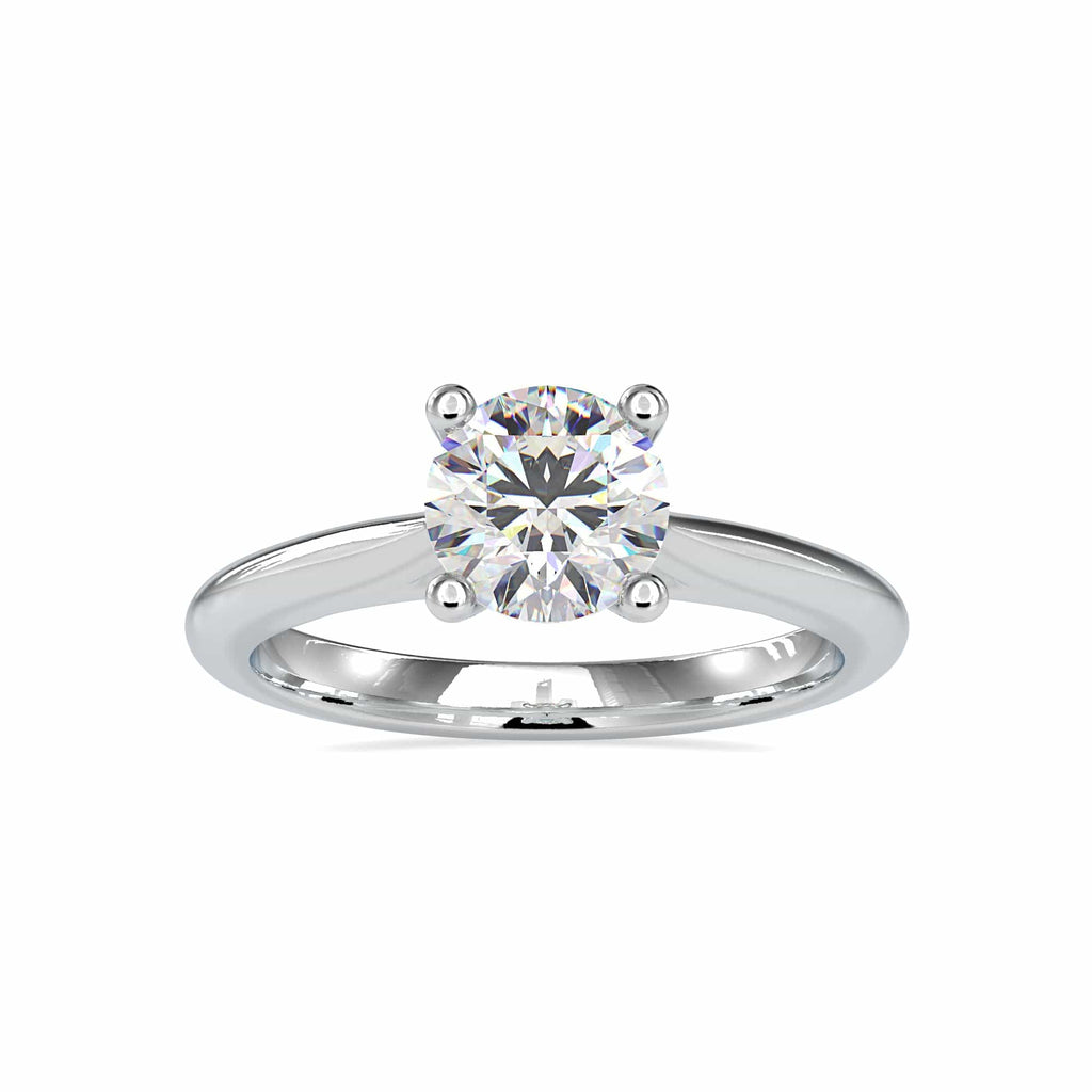 Jewelove™ Rings Women's Band only / VS J 0.30cts. Solitaire Platinum Diamond Engagement Ring JL PT 0095 - A