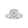 Jewelove™ Rings Women's Band only / VS J 0.30cts. Solitaire Platinum Diamond Halo Engagement Ring JL PT 0148-A