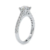 Jewelove™ Rings VS J / Women's Band only 0.30cts. Solitaire Platinum Diamond Shank Engagement Ring JL PT 0025-A
