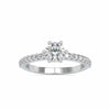 Jewelove™ Rings Women's Band only / VS J 0.30cts. Solitaire Platinum Diamond Shank Engagement Ring JL PT 0029-A