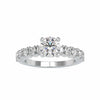 Jewelove™ Rings Women's Band only / VS J 0.30cts. Solitaire Platinum Diamond Shank Engagement Ring JL PT 0067-A
