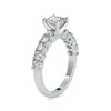 Jewelove™ Rings Women's Band only / VS J 0.30cts. Solitaire Platinum Diamond Shank Engagement Ring JL PT 0067-A