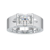 Jewelove™ Rings Men's Band only / VS J 0.30cts. Solitaire Platinum Engagement Ring for Men JL PT 0195-A