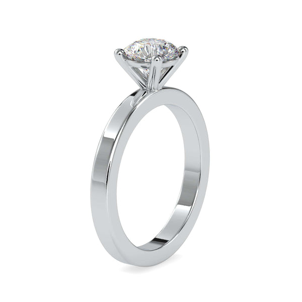 Jewelove™ Rings VS J / Women's Band only 0.30cts. Solitaire Platinum Engagement Ring JL PT 0021-A