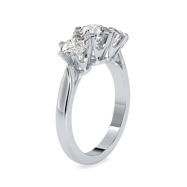 Jewelove™ Rings Women's Band only / VS J 0.30cts. Solitaire Platinum Engagement Ring JL PT 0061