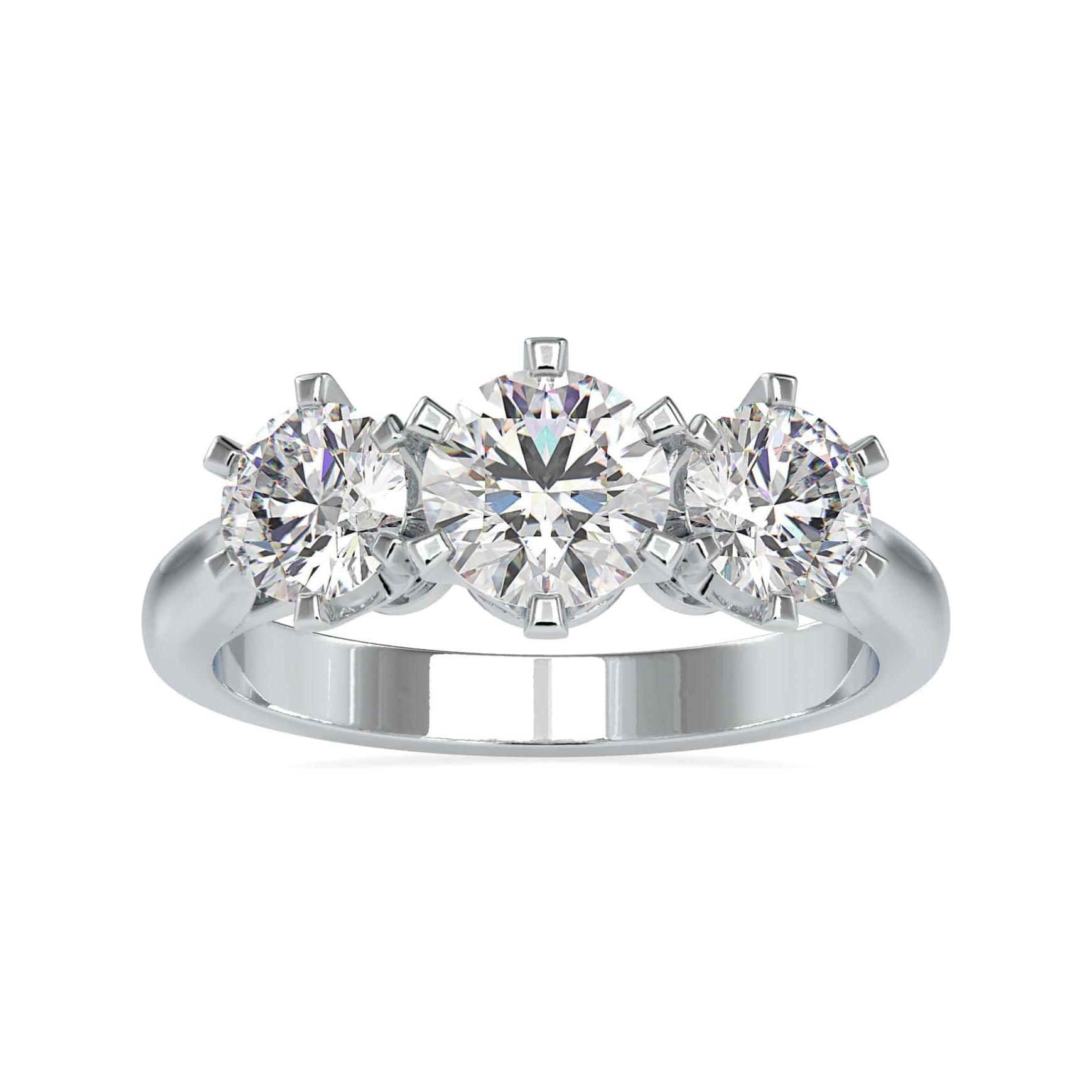 Jewelove™ Rings Women's Band only / VS J 0.30cts. Solitaire Platinum Engagement Ring JL PT 0061