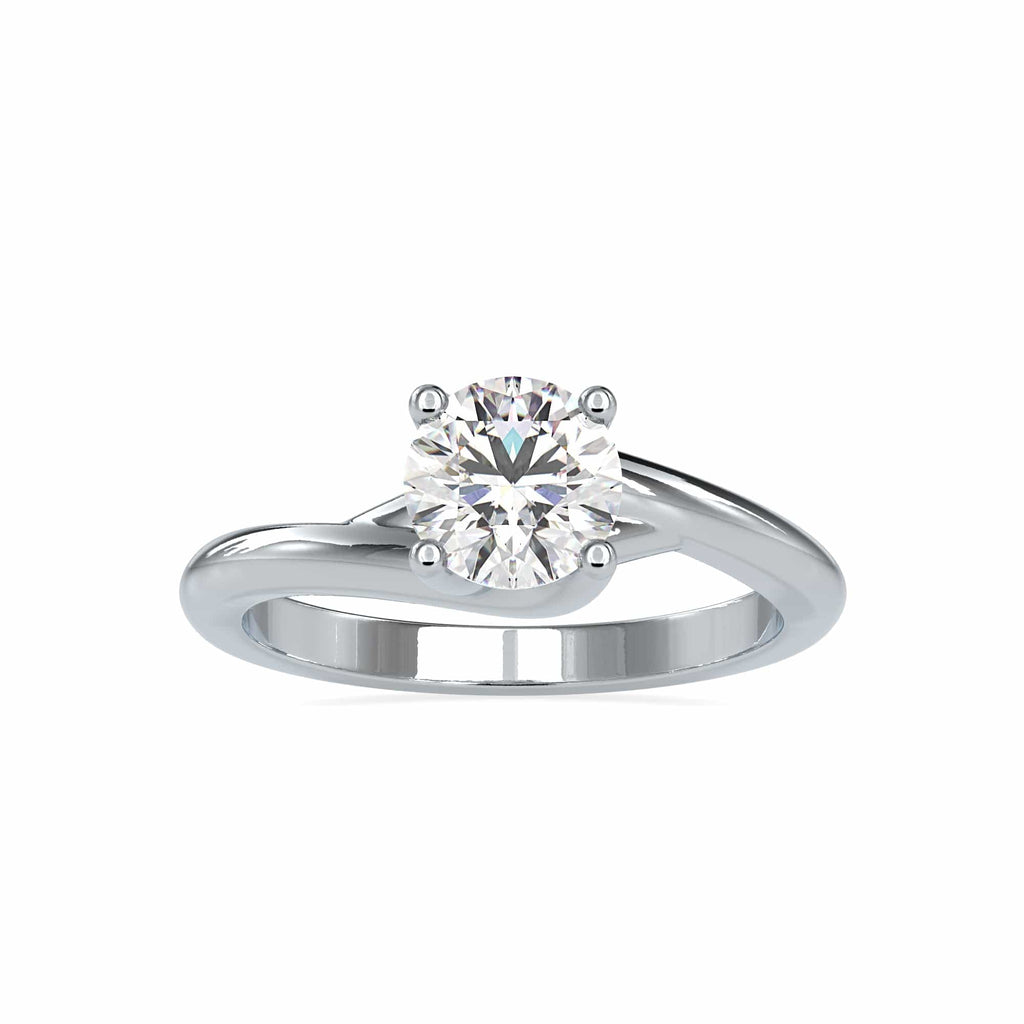 Jewelove™ Rings Women's Band only / VS J 0.30cts. Solitaire Platinum Engagement Ring JL PT 0072