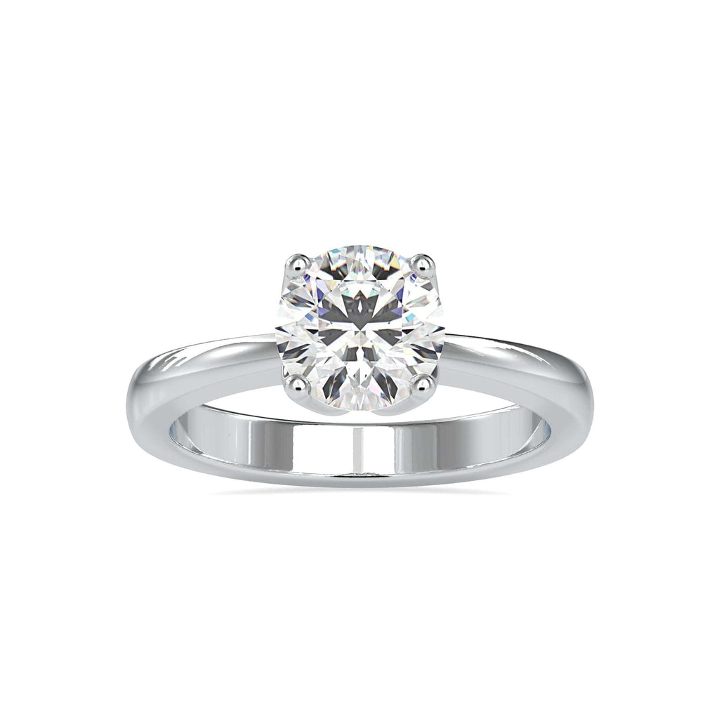 Jewelove™ Rings Women's Band only / VS J 0.30cts. Solitaire Platinum Engagement Ring JL PT 0107-A