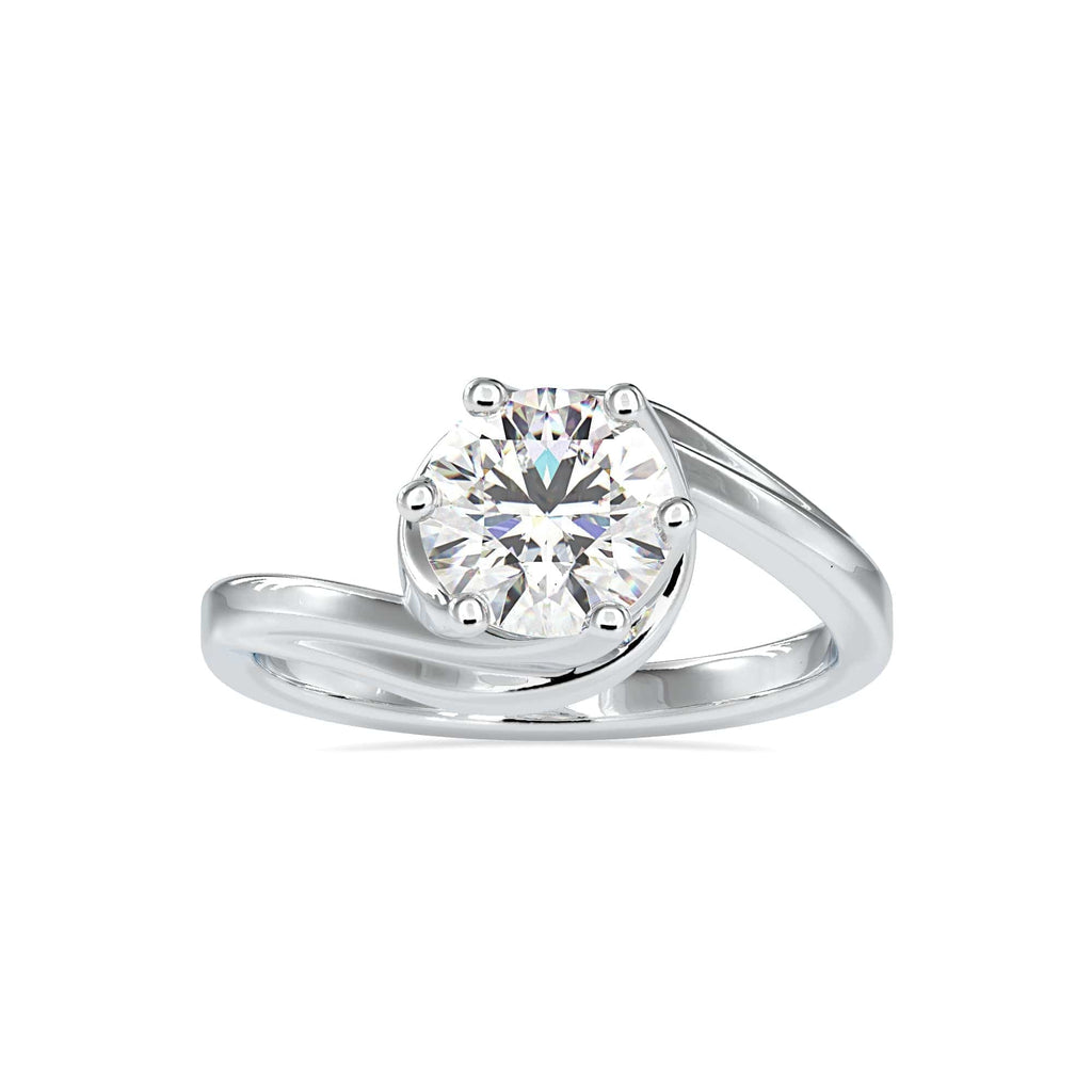 Jewelove™ Rings Women's Band only / VS J 0.30cts. Solitaire Platinum Engagement Ring JL PT 0126-B