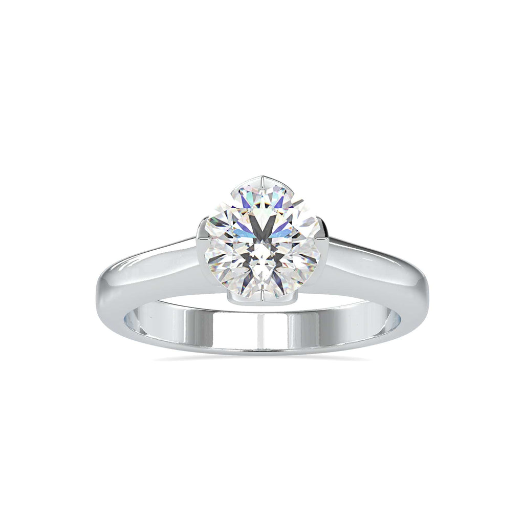 Jewelove™ Rings Women's Band only / VS J 0.30cts. Solitaire Platinum Engagement Ring JL PT 0129