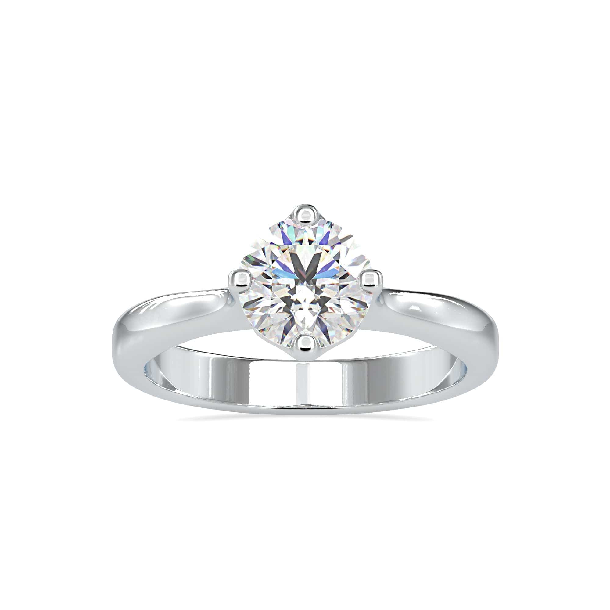 Jewelove™ Rings Women's Band only / VS J 0.30cts. Solitaire Platinum Engagement Ring JL PT 0130-A