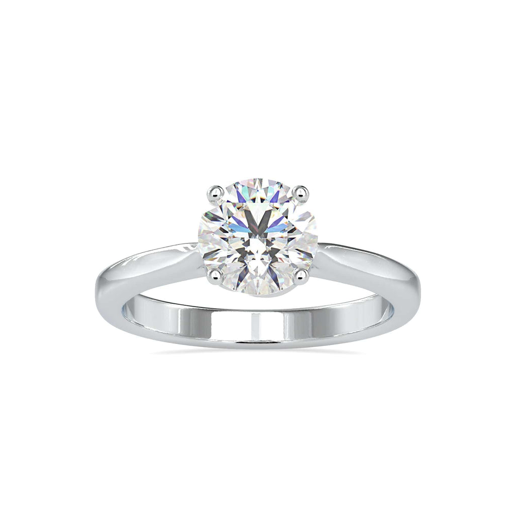 Jewelove™ Rings Women's Band only / VS J 0.30cts. Solitaire Platinum Engagement Ring JL PT 0132-A