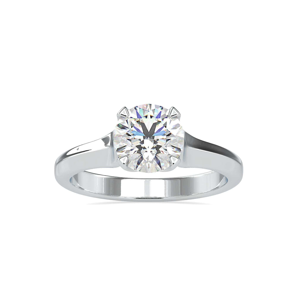 Jewelove™ Rings Women's Band only / VS J 0.30cts. Solitaire Platinum Engagement Ring JL PT 0133-B