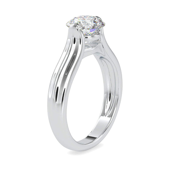 Jewelove™ Rings Women's Band only / VS J 0.30cts. Solitaire Platinum  Engagement Ring JL PT 0135-A
