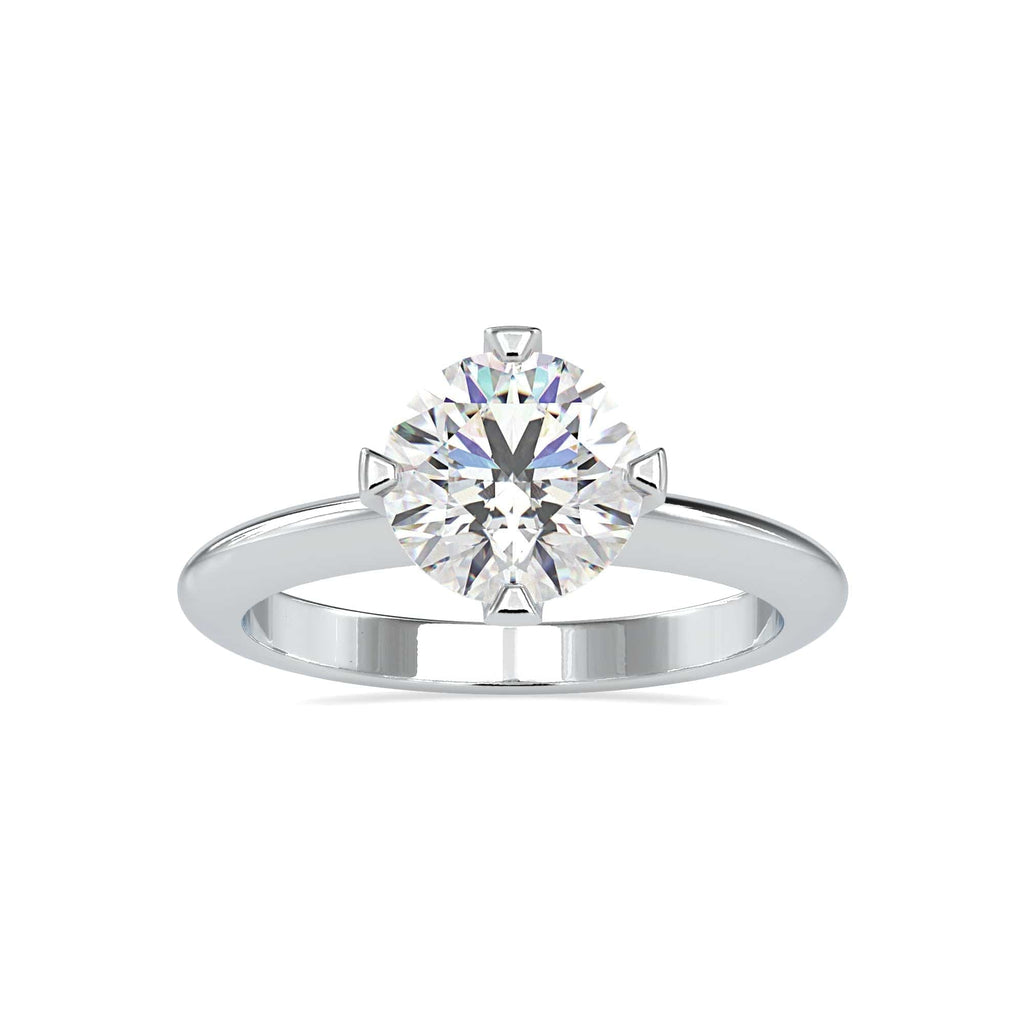 Jewelove™ Rings Women's Band only / VS J 0.30cts. Solitaire Platinum Engagement Ring JL PT 0194-B