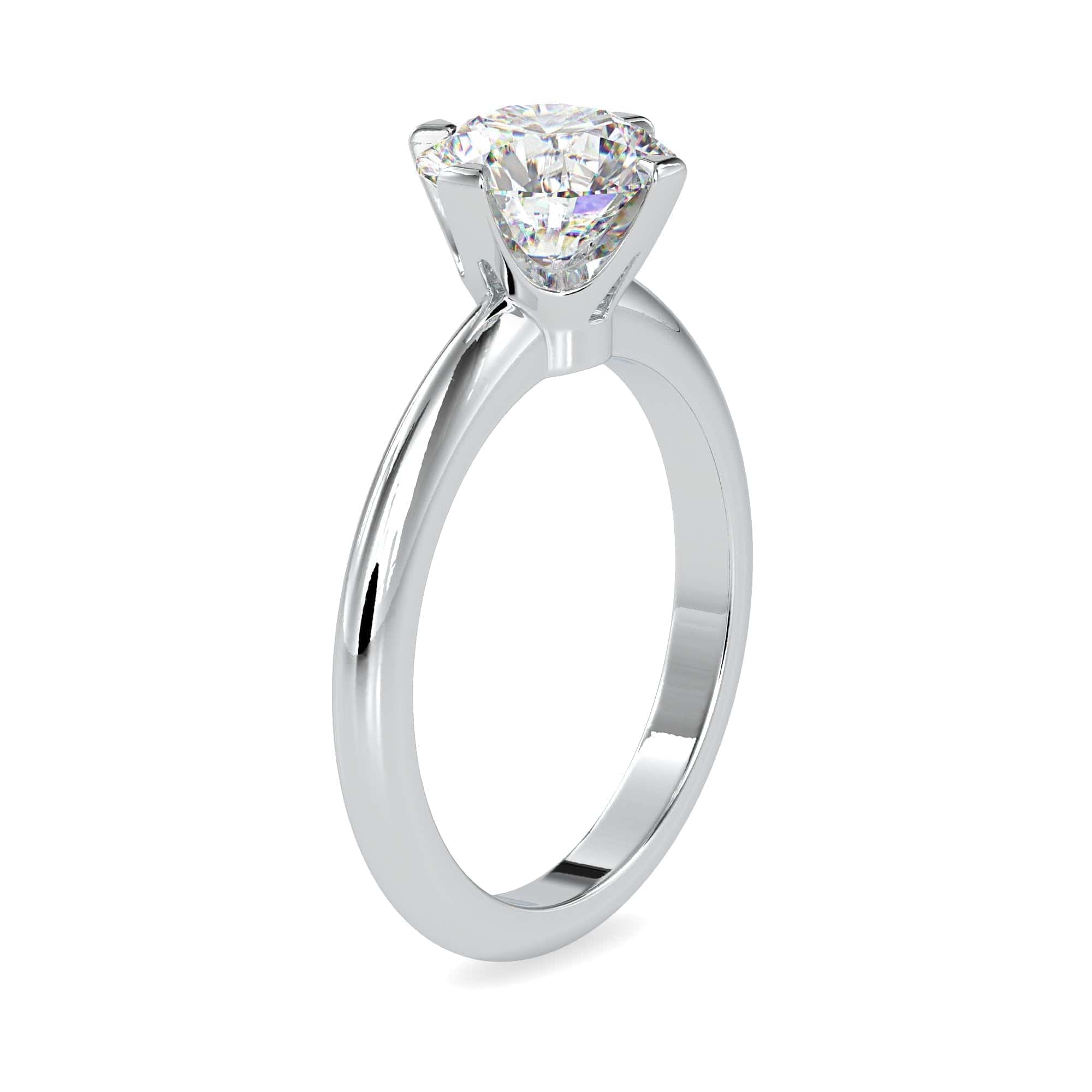 Jewelove™ Rings Women's Band only / VS J 0.30cts. Solitaire Platinum Engagement Ring JL PT 0194-B