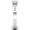Platinum Solitaire Rings in India - 30 Pointer Solitaire Platinum Engagement Ring With Princess Cut Diamond Accents For Women JL PT 461