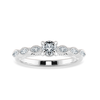 Jewelove™ Rings J VS / Women's Band only 0.30cts Solitaire Platinum Ring with Marquise Cut Diamond Accents JL PT 2011