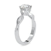 Jewelove™ Rings Women's Band only / VS J 0.30cts. Solitaire Platinum Twisted Shank Engagement Ring JL PT 0137-B