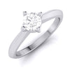 Jewelove™ Rings J VS / Women's Band only 0.40 cts. Platinum Solitaire Engagement Ring JL PT G-121