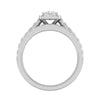 Jewelove™ Rings VS I / Women's Band only 0.40cts Princess Cut Solitaire Platinum Diamond Shank Ring  for Women JL PT RV PR 141