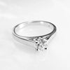 Jewelove™ Rings Platinum / Women's Band Only 0.50 cts. Diamond Solitaire Engagement Ring for Women BSJ 28