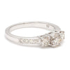 Jewelove™ Rings J VS / Women's Band only 0.50 cts. Platinum Solitaire Engagement Ring with Diamond Accents JL PT 327-A