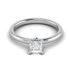 Jewelove™ Rings VS I / Women's Band only 0.50 cts Princess Cut Solitaire Platinum Ring JL PT RS PR 181