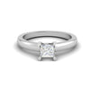 Jewelove™ Rings VS I / Women's Band only 0.50 cts Princess Cut Solitaire Platinum Ring JL PT RS PR 189