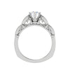 Jewelove™ Rings J VS / Women's Band only 0.50 cts. Solitaire Designer Platinum Diamond Engagement Ring  for Women JL PT WB6031E