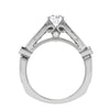 Jewelove™ Rings J VS / Women's Band only 0.50 cts. Solitaire Designer Platinum Diamond Engagement Ring  for Women JL PT WB6032E