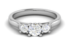 Jewelove™ Rings VVS GH / Women's Band only 0.50 cts Solitaire Diamond Platinum Ring JL PT R3 RD 165